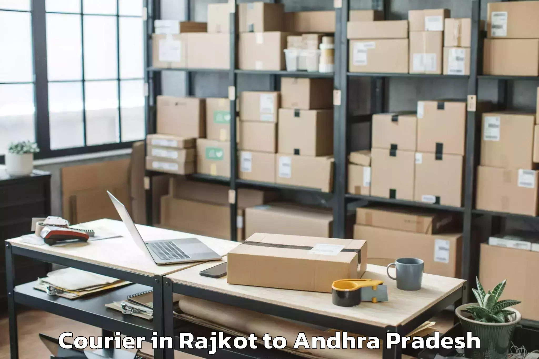 Book Rajkot to Pedaparupudi Courier